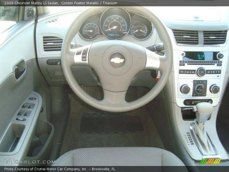 Golden Pewter Metallic / Titanium 2009 Chevrolet Malibu LS Sedan
