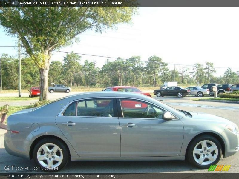 Golden Pewter Metallic / Titanium 2009 Chevrolet Malibu LS Sedan