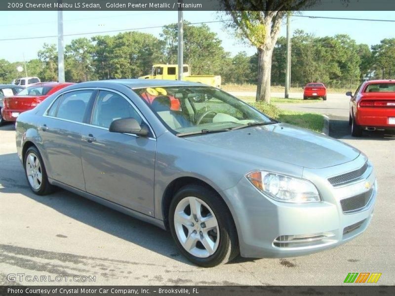 Golden Pewter Metallic / Titanium 2009 Chevrolet Malibu LS Sedan