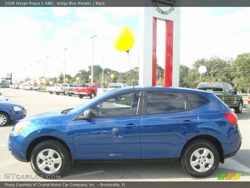 Indigo Blue Metallic / Black 2008 Nissan Rogue S AWD