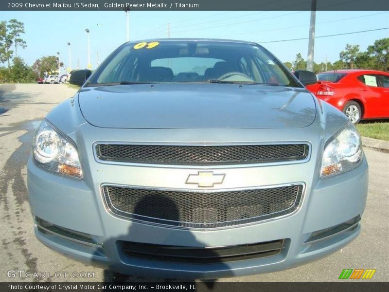 Golden Pewter Metallic / Titanium 2009 Chevrolet Malibu LS Sedan
