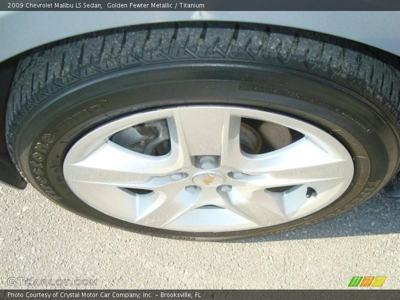 Golden Pewter Metallic / Titanium 2009 Chevrolet Malibu LS Sedan