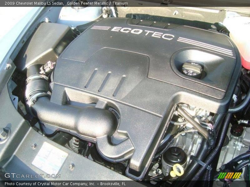 Golden Pewter Metallic / Titanium 2009 Chevrolet Malibu LS Sedan