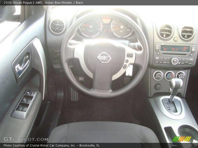 Indigo Blue Metallic / Black 2008 Nissan Rogue S AWD