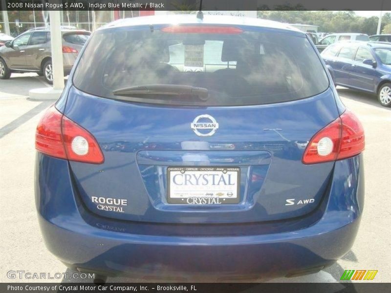 Indigo Blue Metallic / Black 2008 Nissan Rogue S AWD