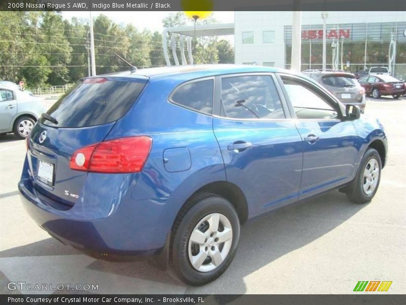 Indigo Blue Metallic / Black 2008 Nissan Rogue S AWD