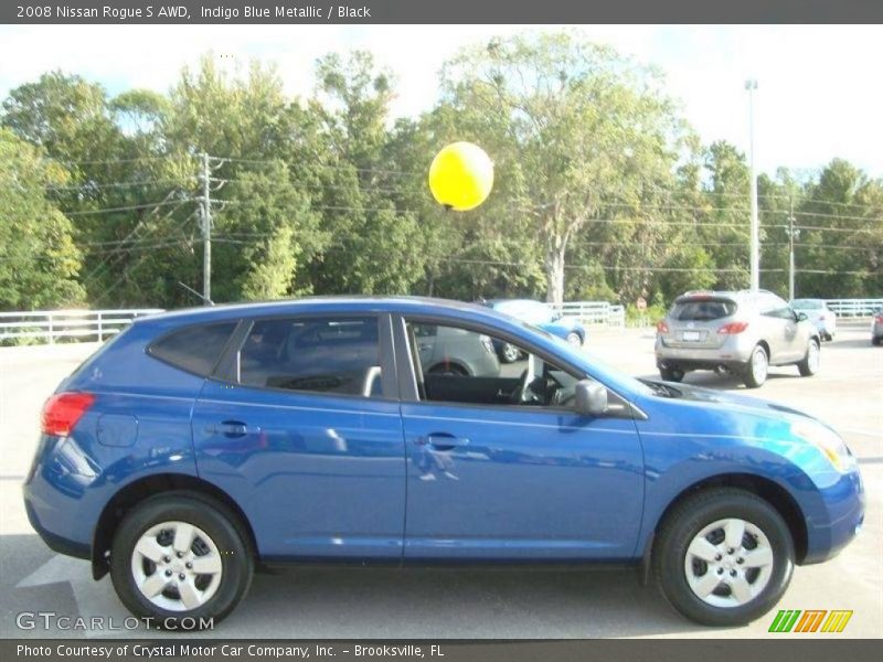 Indigo Blue Metallic / Black 2008 Nissan Rogue S AWD