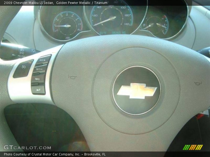 Golden Pewter Metallic / Titanium 2009 Chevrolet Malibu LS Sedan
