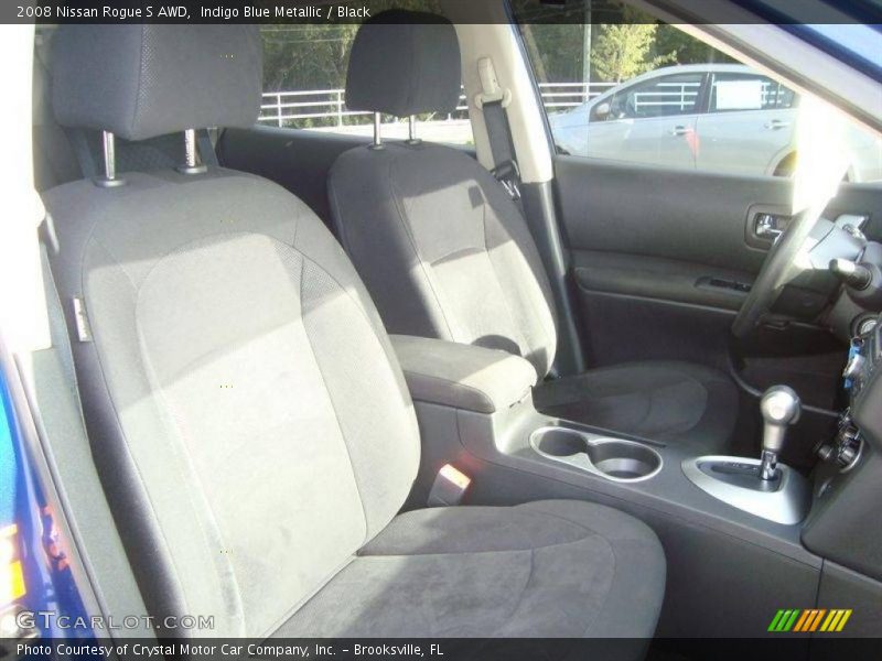 Indigo Blue Metallic / Black 2008 Nissan Rogue S AWD