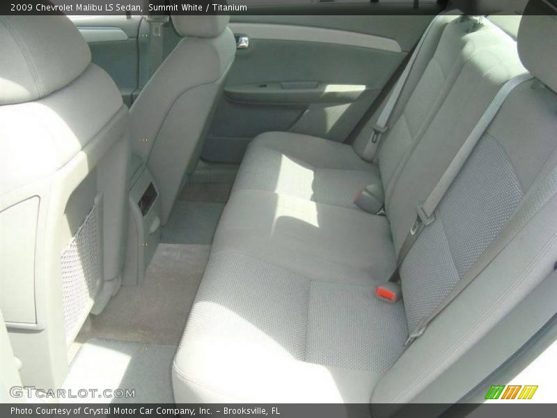 Summit White / Titanium 2009 Chevrolet Malibu LS Sedan