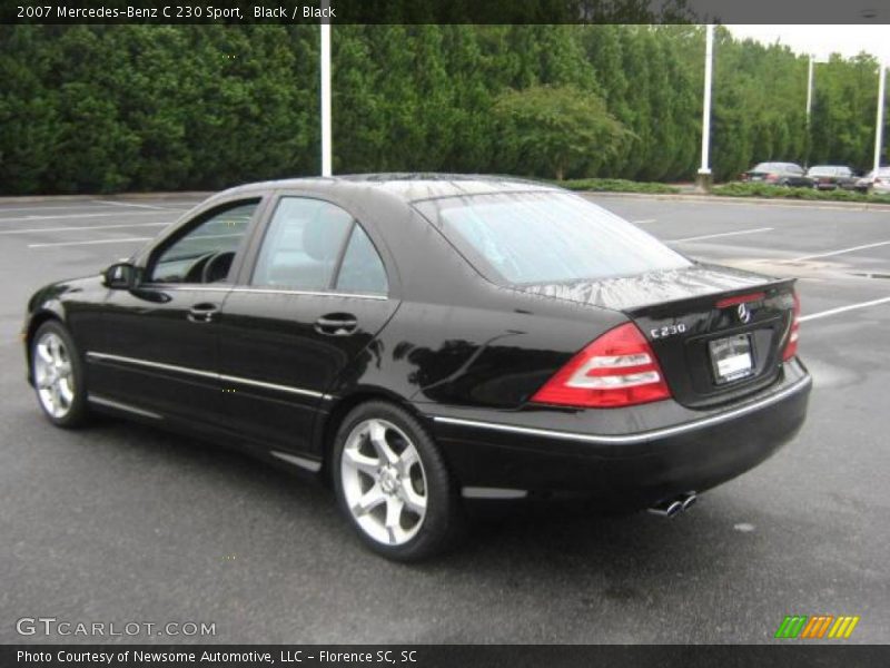 Black / Black 2007 Mercedes-Benz C 230 Sport