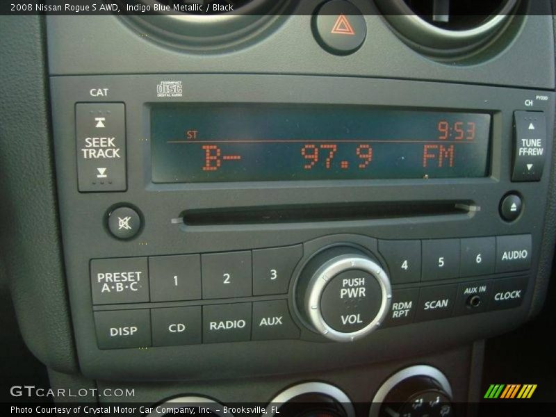 Indigo Blue Metallic / Black 2008 Nissan Rogue S AWD