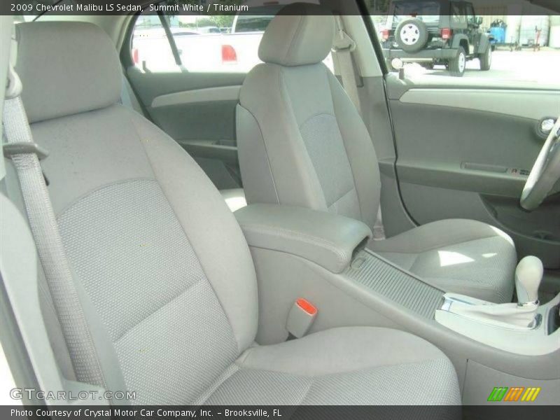 Summit White / Titanium 2009 Chevrolet Malibu LS Sedan
