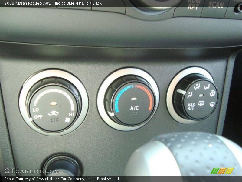 Indigo Blue Metallic / Black 2008 Nissan Rogue S AWD