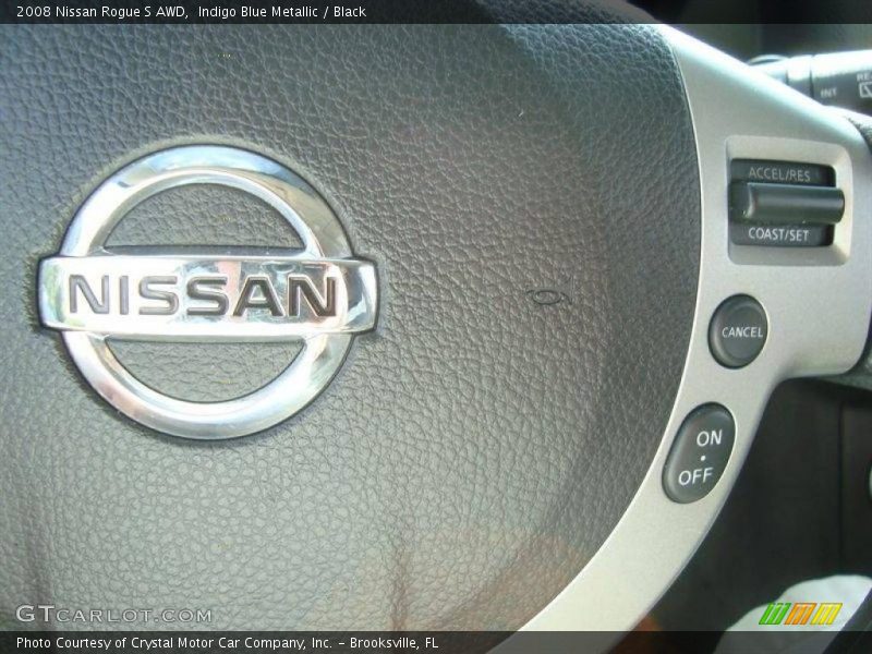 Indigo Blue Metallic / Black 2008 Nissan Rogue S AWD