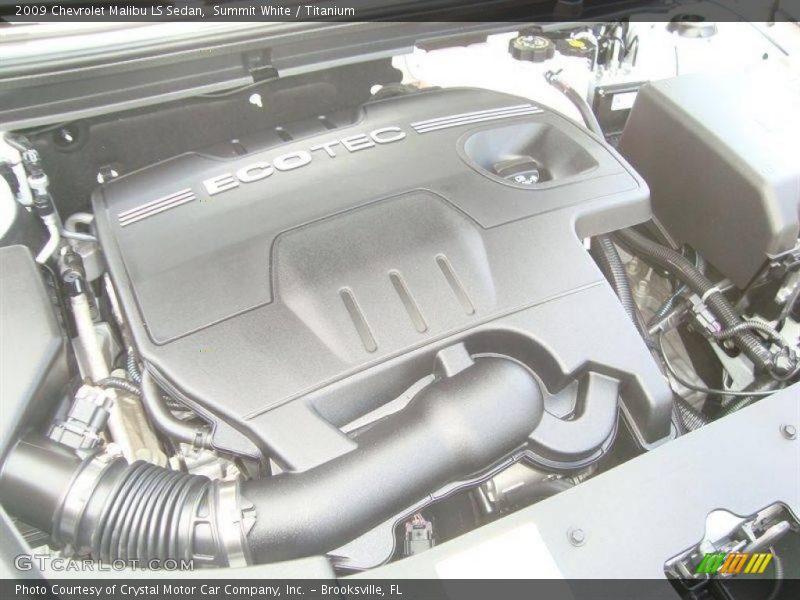 Summit White / Titanium 2009 Chevrolet Malibu LS Sedan