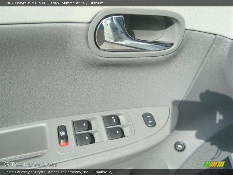 Summit White / Titanium 2009 Chevrolet Malibu LS Sedan