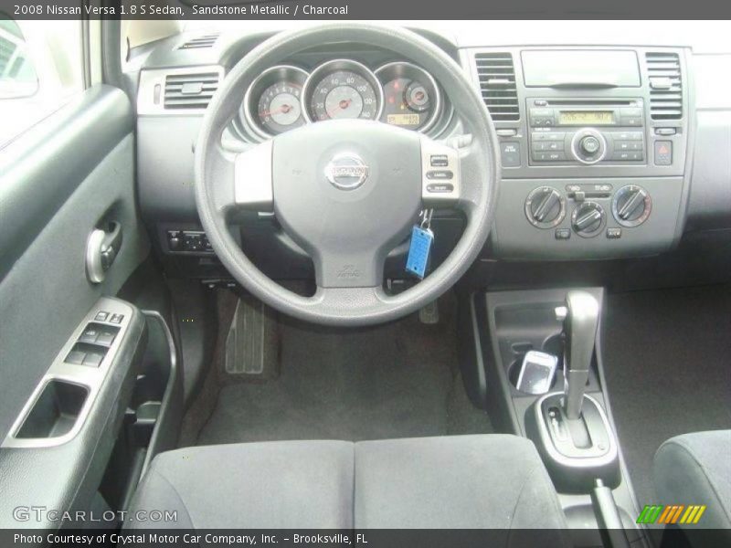 Sandstone Metallic / Charcoal 2008 Nissan Versa 1.8 S Sedan