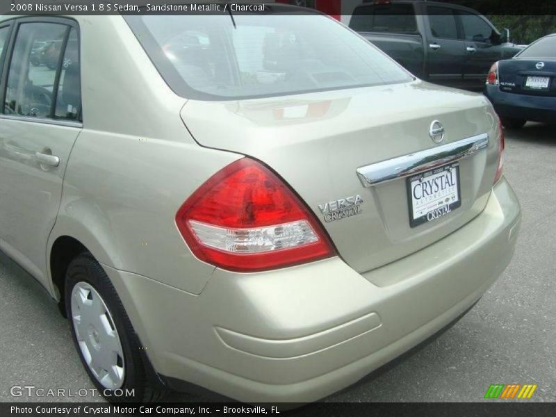 Sandstone Metallic / Charcoal 2008 Nissan Versa 1.8 S Sedan