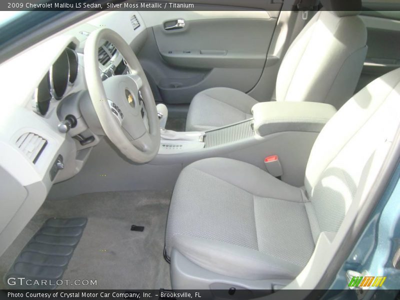 Silver Moss Metallic / Titanium 2009 Chevrolet Malibu LS Sedan