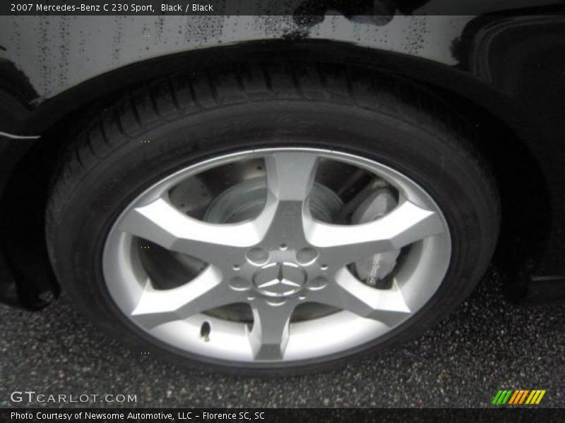 Black / Black 2007 Mercedes-Benz C 230 Sport