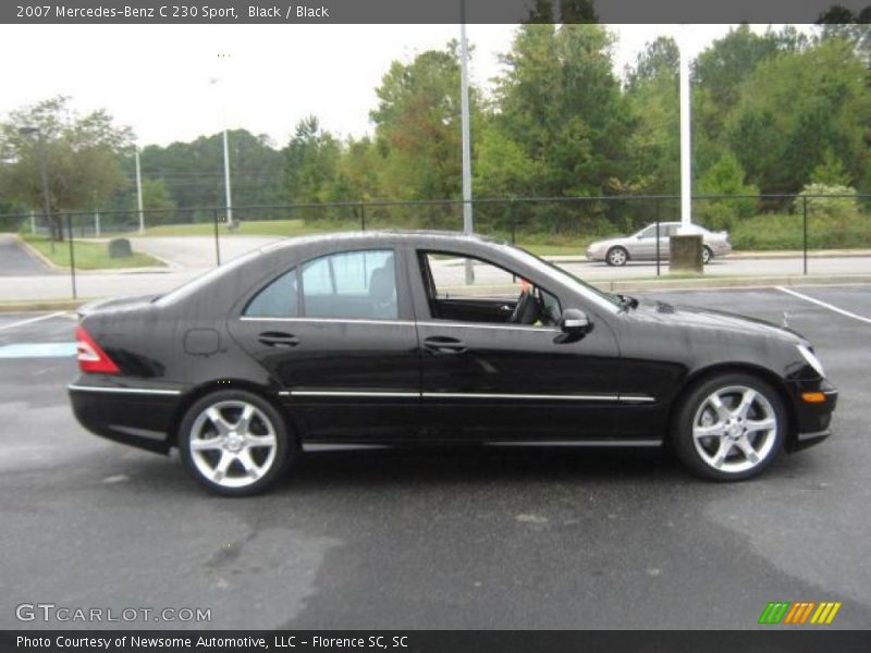Black / Black 2007 Mercedes-Benz C 230 Sport