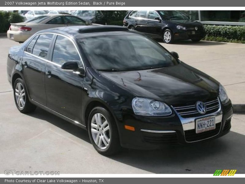 Black / Pure Beige 2007 Volkswagen Jetta Wolfsburg Edition Sedan