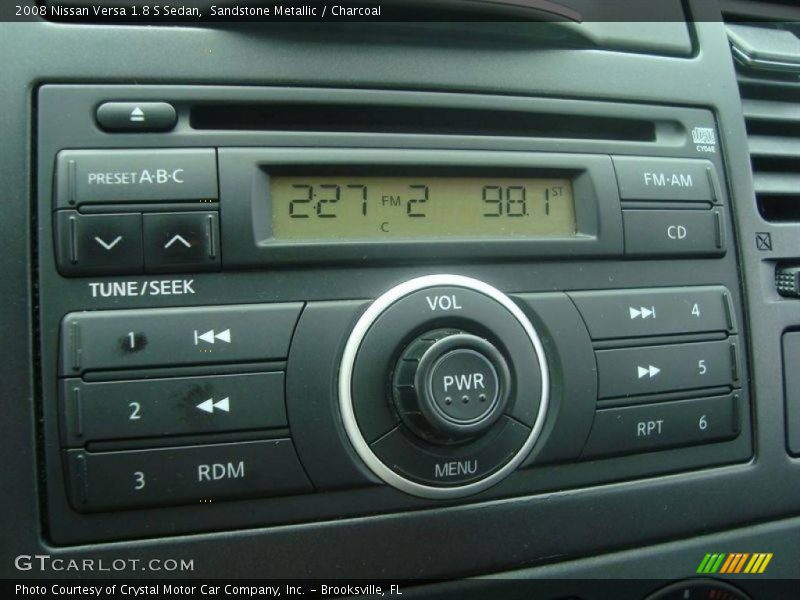 Sandstone Metallic / Charcoal 2008 Nissan Versa 1.8 S Sedan