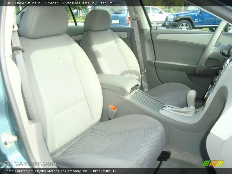 Silver Moss Metallic / Titanium 2009 Chevrolet Malibu LS Sedan