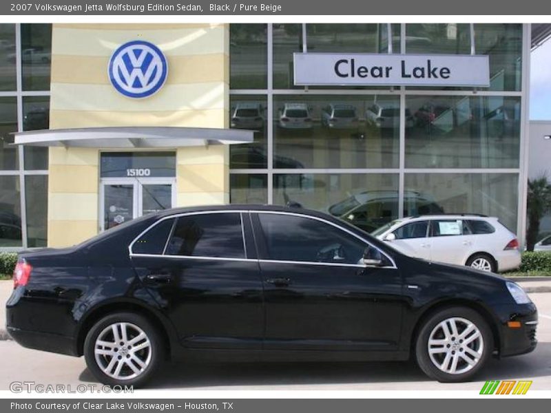 Black / Pure Beige 2007 Volkswagen Jetta Wolfsburg Edition Sedan