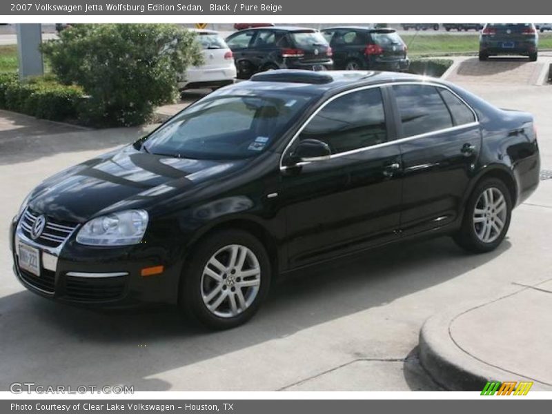 Black / Pure Beige 2007 Volkswagen Jetta Wolfsburg Edition Sedan