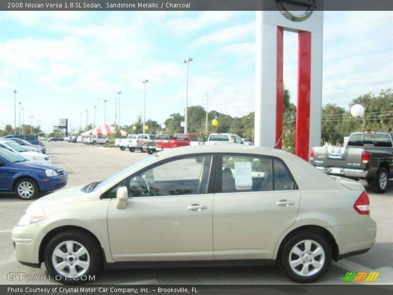 Sandstone Metallic / Charcoal 2008 Nissan Versa 1.8 SL Sedan