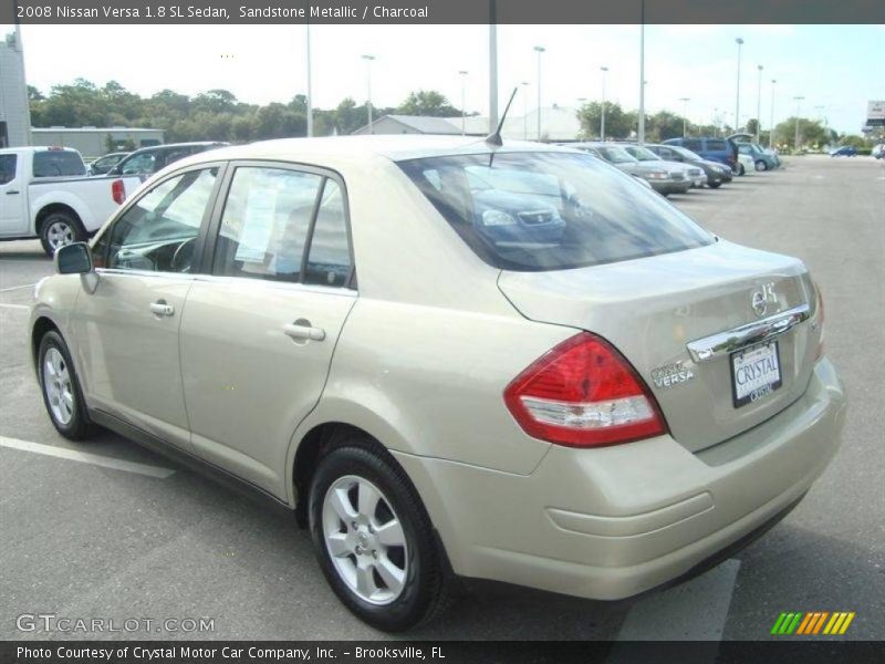 Sandstone Metallic / Charcoal 2008 Nissan Versa 1.8 SL Sedan