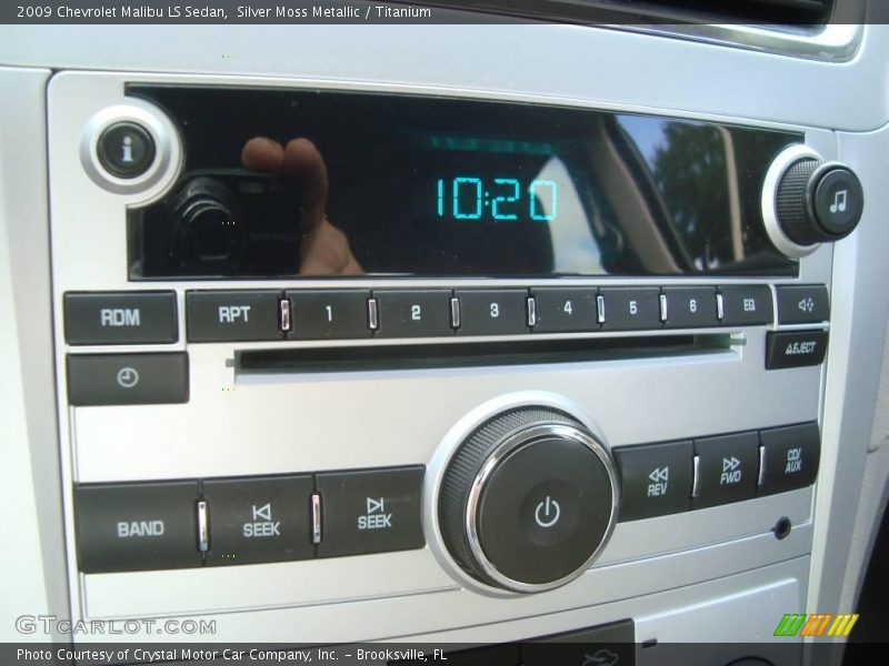 Silver Moss Metallic / Titanium 2009 Chevrolet Malibu LS Sedan