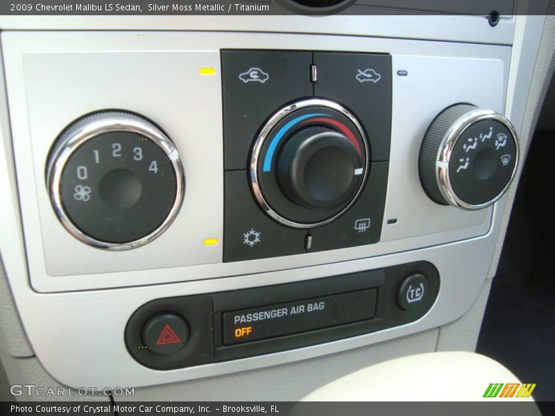 Silver Moss Metallic / Titanium 2009 Chevrolet Malibu LS Sedan