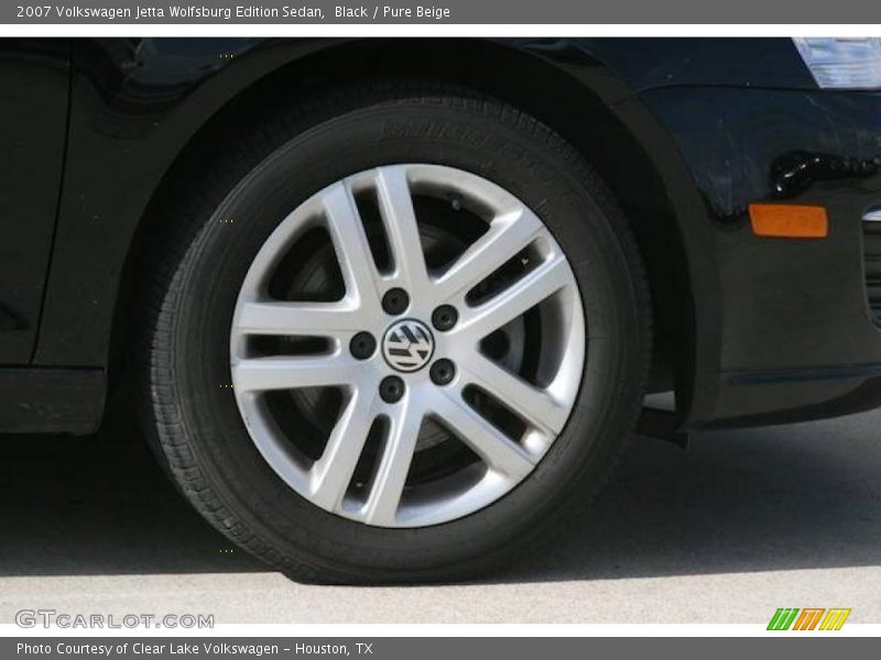 Black / Pure Beige 2007 Volkswagen Jetta Wolfsburg Edition Sedan