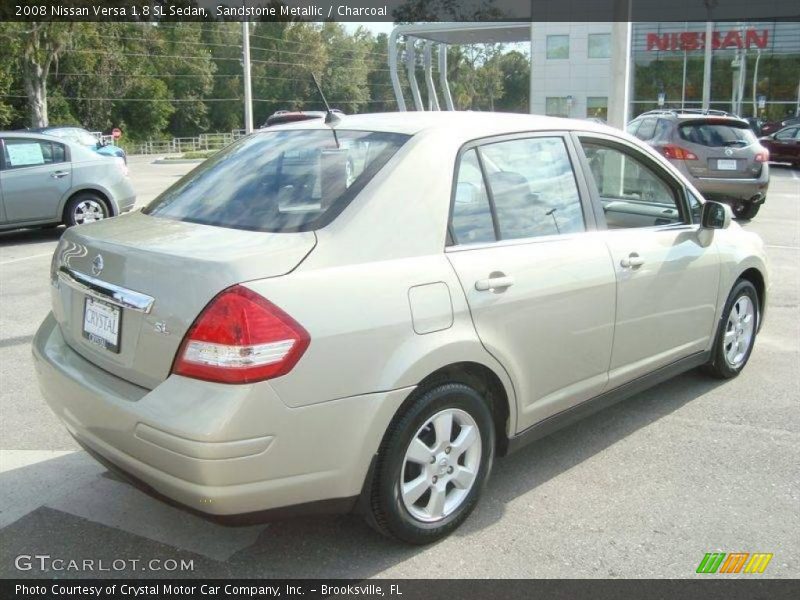 Sandstone Metallic / Charcoal 2008 Nissan Versa 1.8 SL Sedan