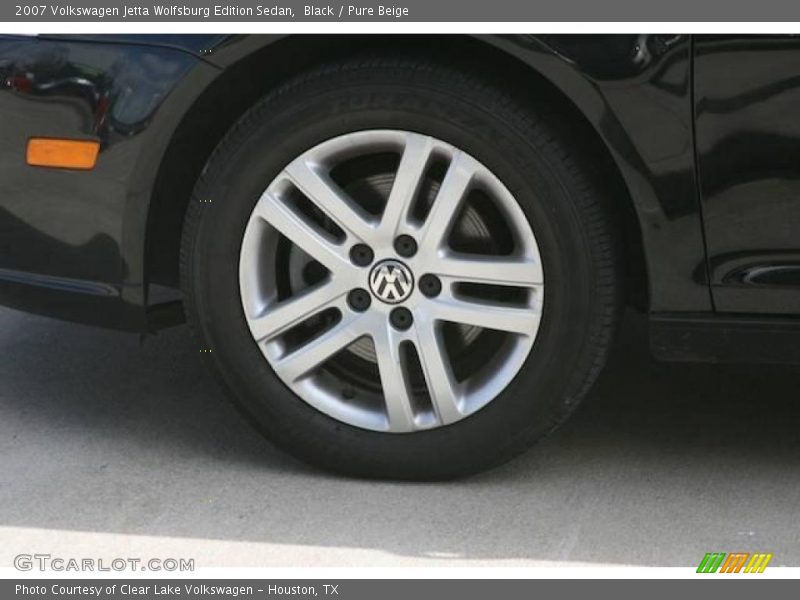 Black / Pure Beige 2007 Volkswagen Jetta Wolfsburg Edition Sedan