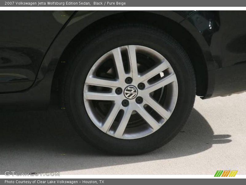 Black / Pure Beige 2007 Volkswagen Jetta Wolfsburg Edition Sedan