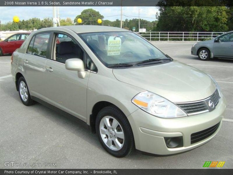 Sandstone Metallic / Charcoal 2008 Nissan Versa 1.8 SL Sedan