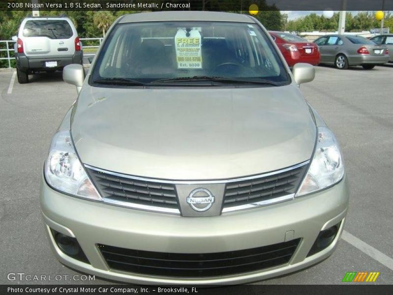 Sandstone Metallic / Charcoal 2008 Nissan Versa 1.8 SL Sedan