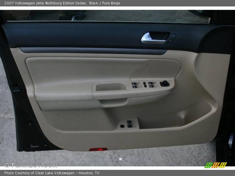Black / Pure Beige 2007 Volkswagen Jetta Wolfsburg Edition Sedan