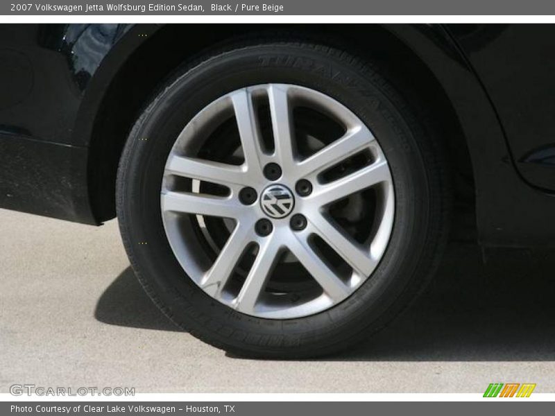 Black / Pure Beige 2007 Volkswagen Jetta Wolfsburg Edition Sedan
