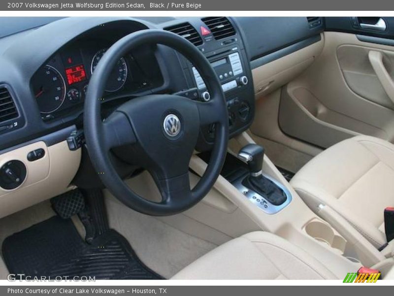 Black / Pure Beige 2007 Volkswagen Jetta Wolfsburg Edition Sedan