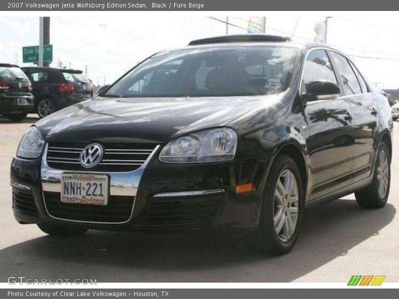 Black / Pure Beige 2007 Volkswagen Jetta Wolfsburg Edition Sedan