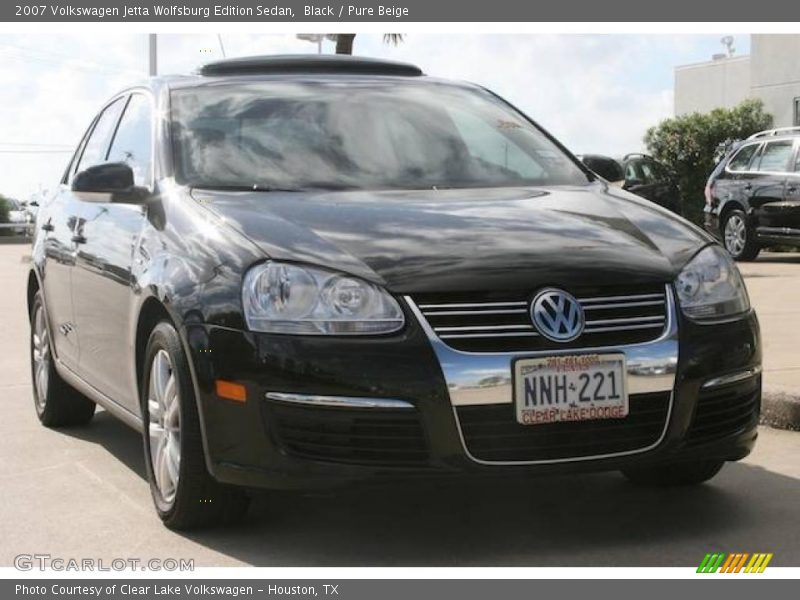 Black / Pure Beige 2007 Volkswagen Jetta Wolfsburg Edition Sedan