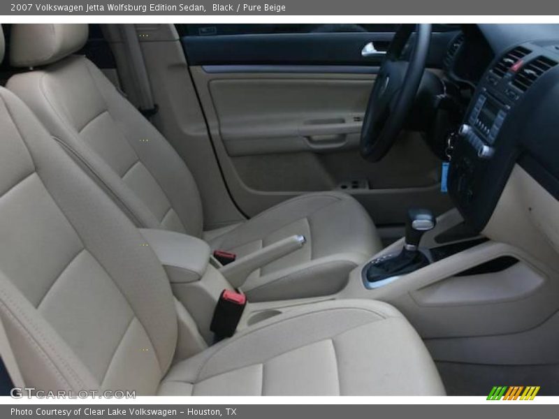 Black / Pure Beige 2007 Volkswagen Jetta Wolfsburg Edition Sedan