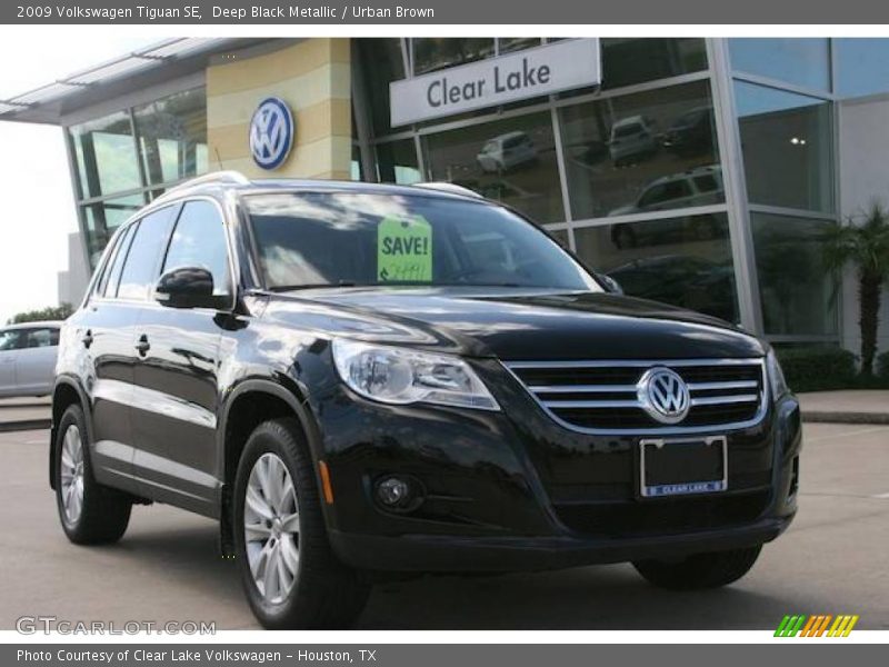 Deep Black Metallic / Urban Brown 2009 Volkswagen Tiguan SE