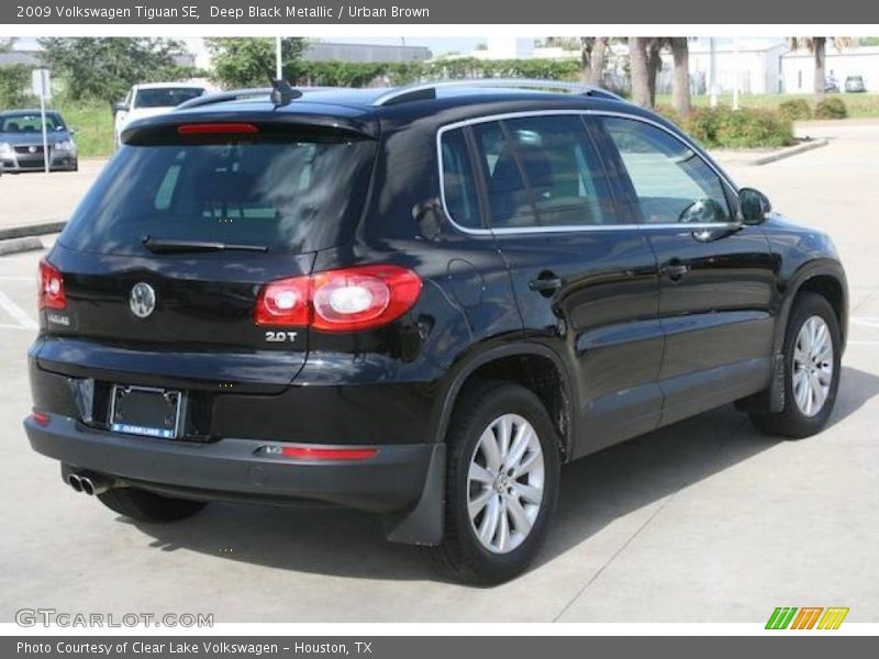 Deep Black Metallic / Urban Brown 2009 Volkswagen Tiguan SE