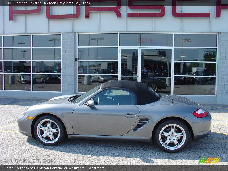 Meteor Grey Metallic / Black 2007 Porsche Boxster